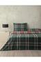 Royal Check Flannel Double Duvet Cover Set Red - 4
