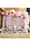 40 Pieces Pink-White Chrome Gold - Quality Balloon Set with Transparent Confetti - 3