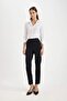 Women's Black Canvas Trousers - J8743Az/Bk81 - 2
