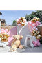 80 Pieces Pink-White Chrome Gold-Quality Balloon Set with Transparent Confetti - 2