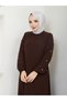 Tesettür Gi̇yi̇m Mevlana Sports Ferace Sleeves with Pleats, Buttons, and a Pleated Pocket on the Back with a Cover
