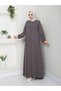 Tesettür Gi̇yi̇m Mevlana Sports Ferace Sleeves with Pleats, Buttons, and a Pleated Pocket on the Back with a Cover - 3