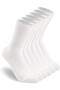 8 Pairs Unisex White Tennis College Derby Sports Socks