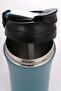 Thermos Mug 400 ml - Stainless Steel with Straw and Direct Drinking Lid - 8