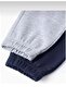 Children's Raised Gray Navy Blue Rubber Leg Sweatpants 2 Pack - 3