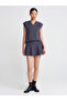 80120 Elastic Waist Flounce Knitwear Skirt-Anthracite