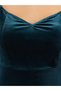 Velvet Look Sweetheart Neck Sheath Midi Dress - 3