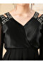Cut-Out Shoulder Detail Embellished Maxi Dress - 2