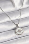 316L Steel Silver Color Chain White Pearlescent Zircon Stone Star Processing Model Women's Necklace