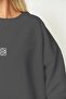 Unisex Oversize Sweatshirt High Print Smoked – Crew Neck, 3 Thread Raster Print - 5