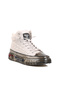 White Genuine Leather Ankle Length Men's Sneakers 24K510-4 m - 3