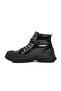 Black Patent Leather Lace-Up Women's Boots 24K311-4 Z - 2