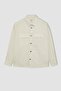 Relax Fit Polo Collar Snap Closure Pocketed Long Sleeve Shirt Jacket A5329Ax23Au - 7