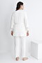 Lace Detailed Front Buttoned Maternity and Maternity Sleepwear Set with Dressing Gown - 3