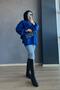 Half Turtleneck Knitwear Sweater Cobalt Blue - 4