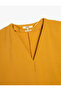 Crop Blouse V-Neck Short Sleeve - 8