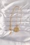 316L Steel Gold Color Sun Figure Vintage Necklace - Tj-Bko9060 - 2