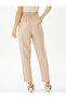Viscose Carrot Trousers with Tie Waist - 4