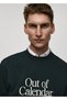 Mesaj işlemeli pamuklu sweatshirt - 8