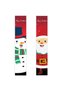 Christmas Santa Claus Snowman Door Hanging Banners 2 Pcs 160X30 cm