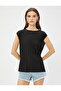 Striped T-Shirt Sleeveless Slit Detailed - 3
