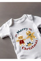 100% Cotton Specially Designed Christmas 3 Written Bodysuit - 2
