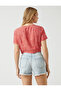 Floral Crop Blouse V-Neck Tie Detail - 4