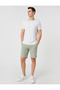 Basic Woven Shorts Buttoned Pocket Detailed - 2