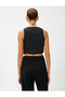 Crop Blazer Vest Buttoned - 4