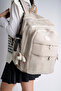 Unisex Crinkle Fabric Water Repellent Large Size Multi-Compartment Travel Backpack High School Junior High School Universite - 2