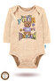 100% Cotton 3-Piece Organic Printed Snap Fastener Baby Bodysuit - 2
