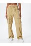 Parachute Trousers with Lace Waist Cotton Pocket Detail - 3