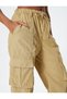 Parachute Trousers with Lace Waist Cotton Pocket Detail - 5