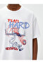 Sports Oversize T-Shirt Basketball Printed Crew Neck Short Sleeve - 5