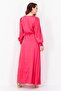 Women Textured Maxi Casual Dress, Pink - 3