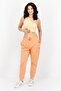 Women Regular Fit Embroidered Logo Jogger Pant, Dusky Orange - 4