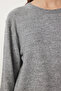 Crew Neck Basic Knitwear Sweater Gray Lus0062 - 5
