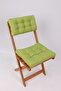 Bistro Kitchen Garden Chair Cushion with Backrest Green (Cushion and Back Cushion)