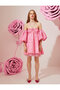 Tulle Detailed Balloon Sleeve Off-the-Shoulder Dress - 3