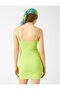 Mini Dress with Thin Straps - 4