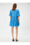 Mini Balloon Sleeve Dress Short Layers - 4