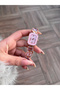 Pink Special Design Women's Wristwatch with Crystal Cut Stone - 3