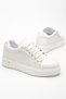 Colorful Skin White Sole Sole Lace-Up Sneakers - 3