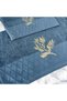 Gold Processing Embroidered Velvet Dowry 1 Piece 50X90 Hand Face Towel 1 Piece 30X50 Kitchen Towel - 2