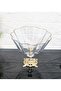 Flower Pattern Salad Bowl & Fruit Bowl Cast Gold with Square Legs - 4