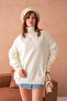 High-Top Collar Oversize Fit Knitwear Women's Sweater 714
