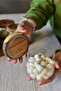 Borosilicate Glass Breakfast Set with Acacia Tray - 6