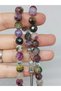 Tourmaline Stone Mixed Colors Top Segment Facet Cut 33 Prayer Beads 8mm (36530) - 2