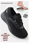Full Orthopedic Black Breathable Elastic Aqua Women's Walking Casual Sneakers - 4