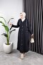 Women's Pocket Buttoned Hooded Denim Jeans Trench Coat - 4